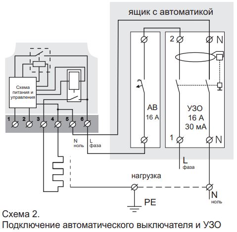 Схема подключения Терморегулятора Terneo ROL.JPG
